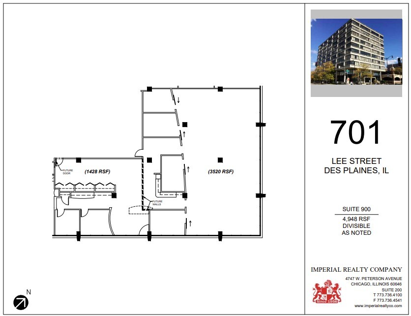 701 Lee St, Des Plaines, IL en alquiler Plano de la planta- Imagen 1 de 8