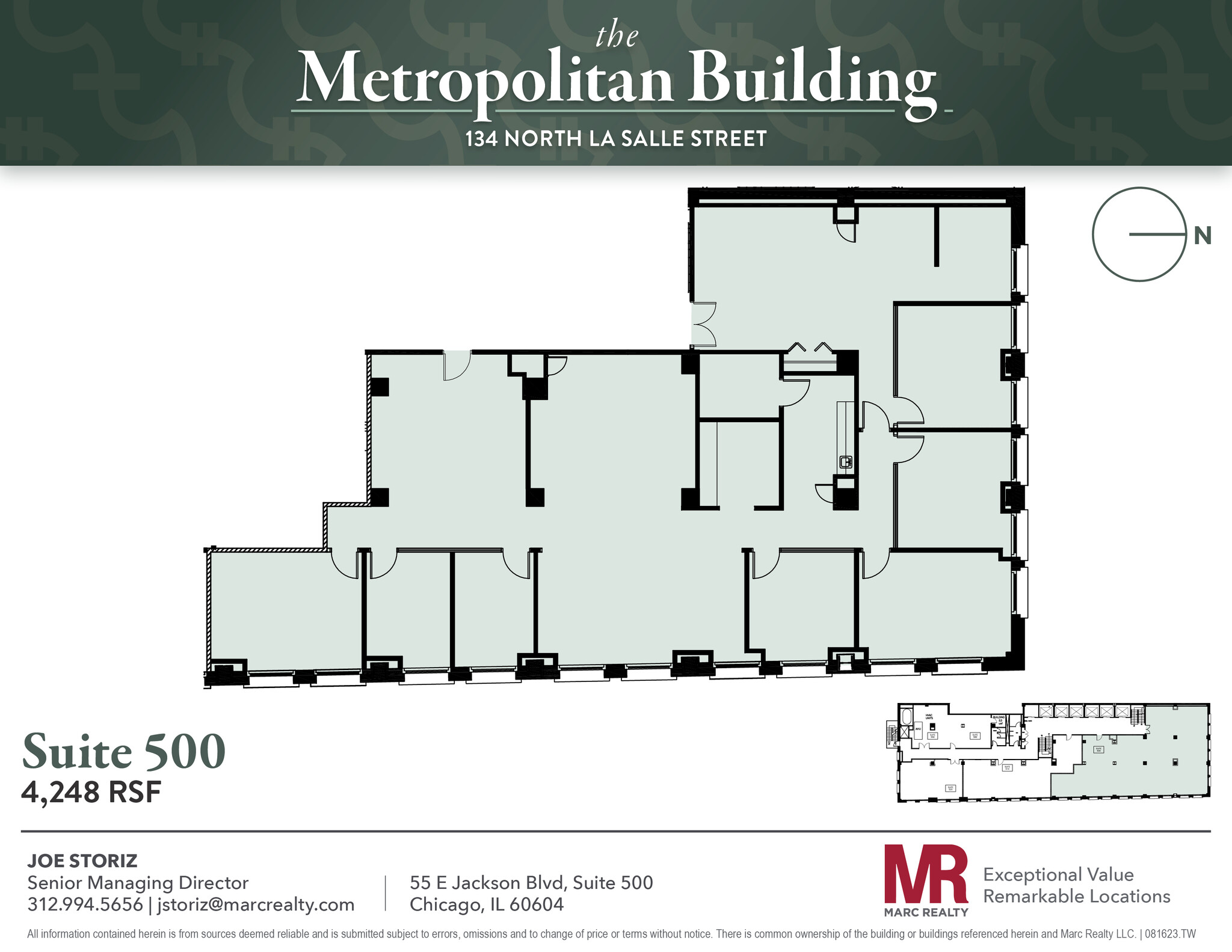 134 N LaSalle St, Chicago, IL en alquiler Plano de la planta- Imagen 1 de 13