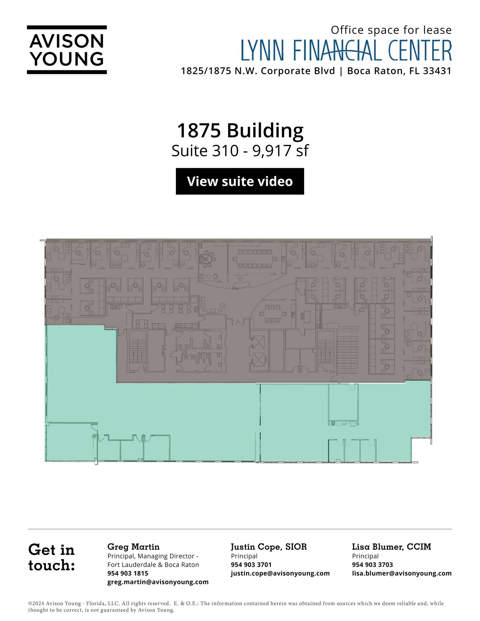 1875 NW Corporate Blvd, Boca Raton, FL en alquiler Plano del sitio- Imagen 1 de 3