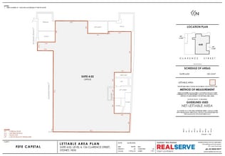 152-156 Clarence St, Sydney en alquiler Plano de la planta- Imagen 1 de 1