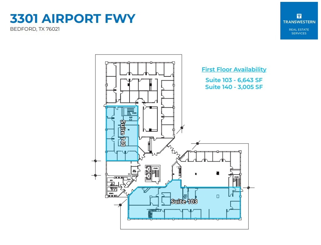 3301 Airport Fwy, Bedford, TX en alquiler Plano de la planta- Imagen 1 de 1