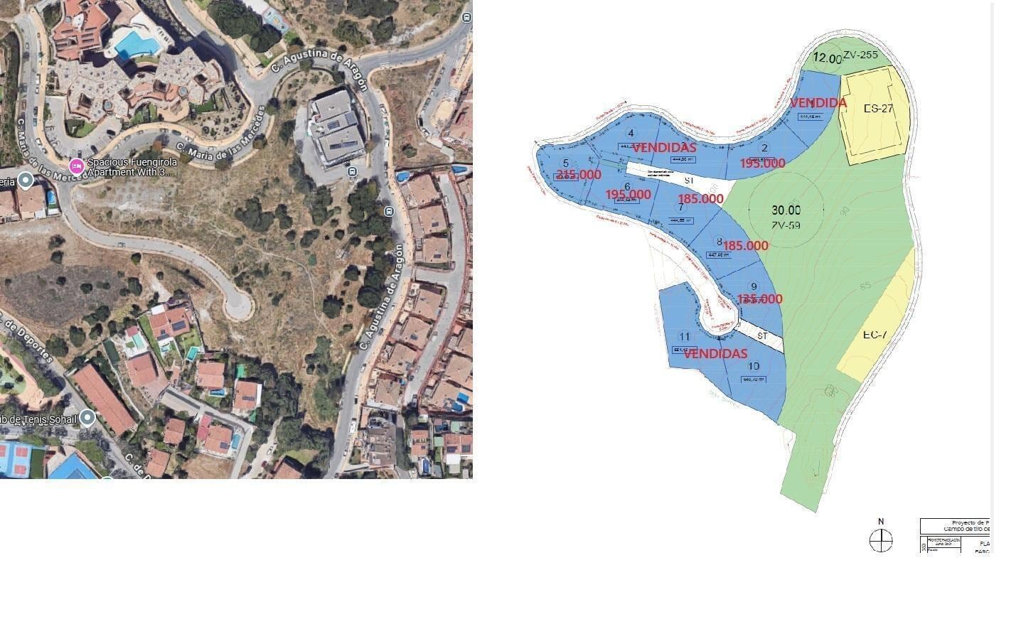 Terreno en Fuengirola, Málaga en venta Plano de la planta- Imagen 1 de 3