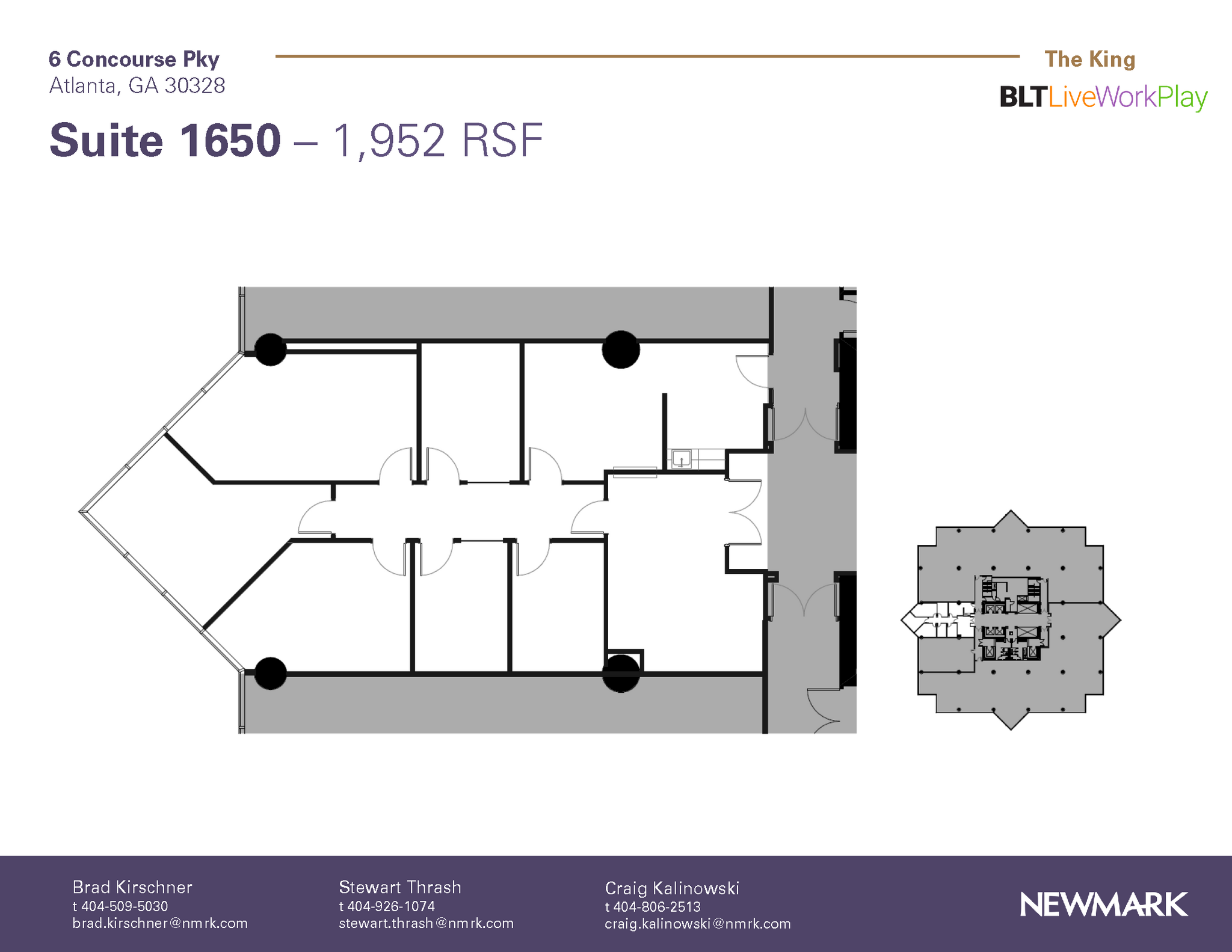 6 Concourse Pky NE, Atlanta, GA en alquiler Plano de la planta- Imagen 1 de 1