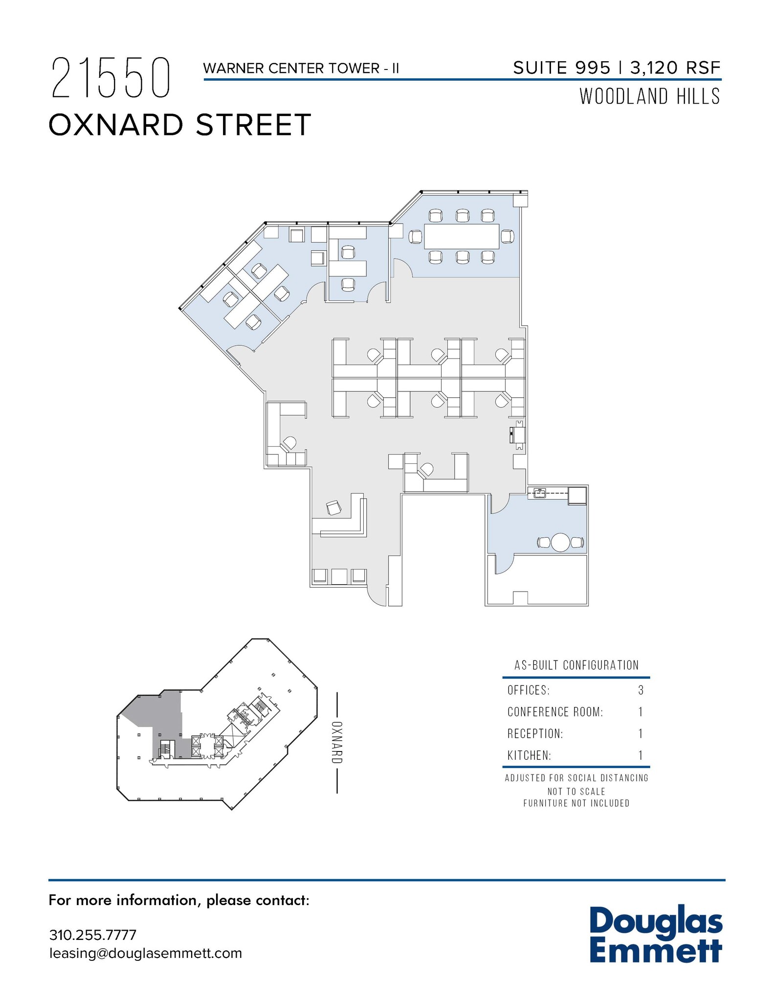 21550 Oxnard St, Woodland Hills, CA en alquiler Plano de la planta- Imagen 1 de 1