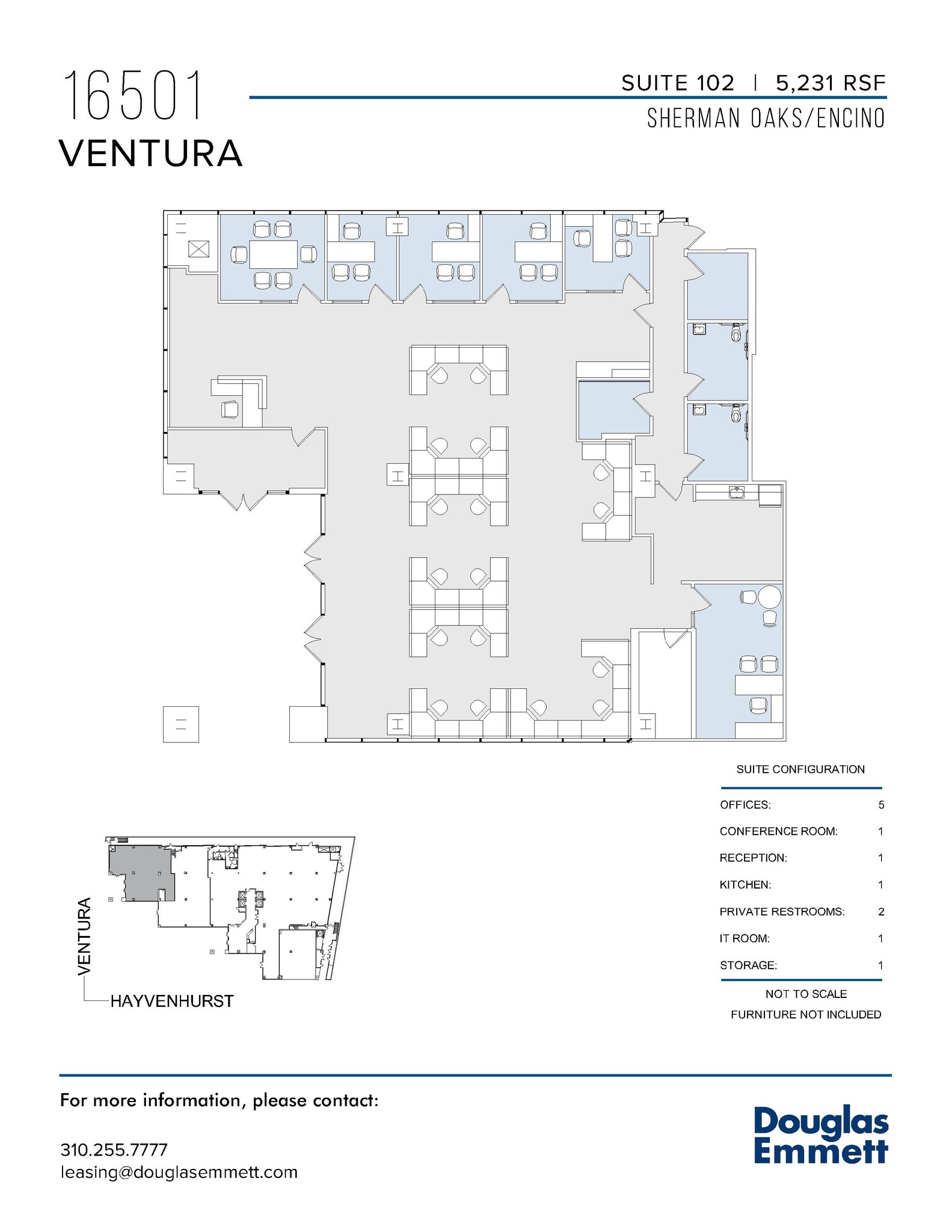 16501 Ventura Blvd, Encino, CA en alquiler Plano de la planta- Imagen 1 de 1