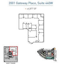 2001 Gateway Pl, San Jose, CA en alquiler Plano de la planta- Imagen 1 de 1