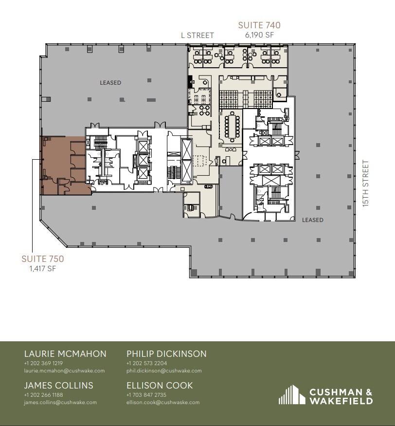 1030 15th St NW, Washington, DC en alquiler Plano de la planta- Imagen 1 de 1