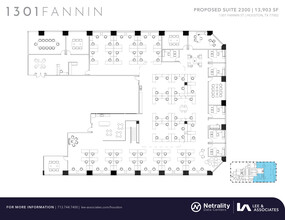 1301 Fannin St, Houston, TX en alquiler Plano de la planta- Imagen 1 de 2