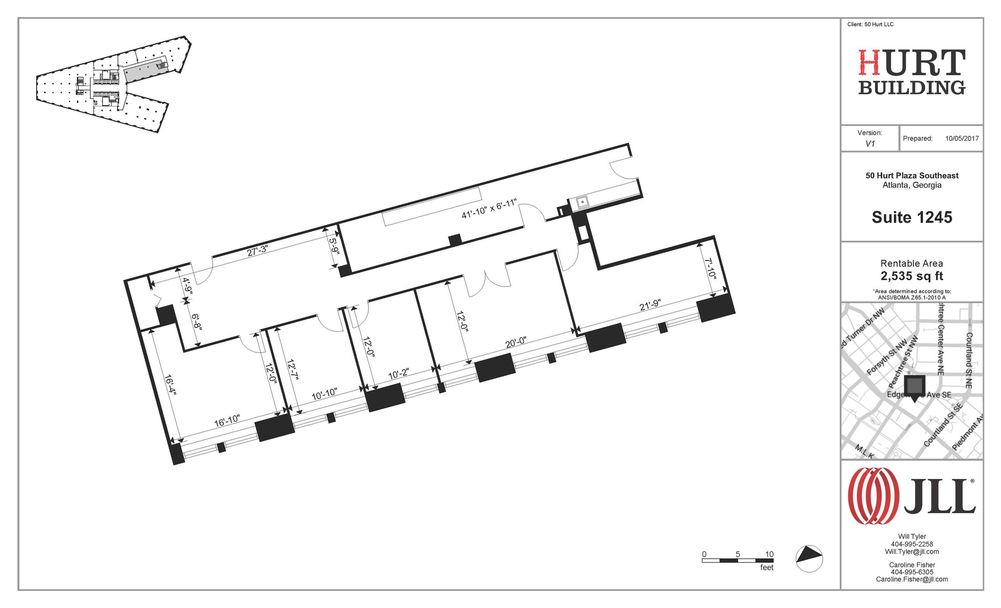 50 Hurt Plz SE, Atlanta, GA en alquiler Plano de la planta- Imagen 1 de 1