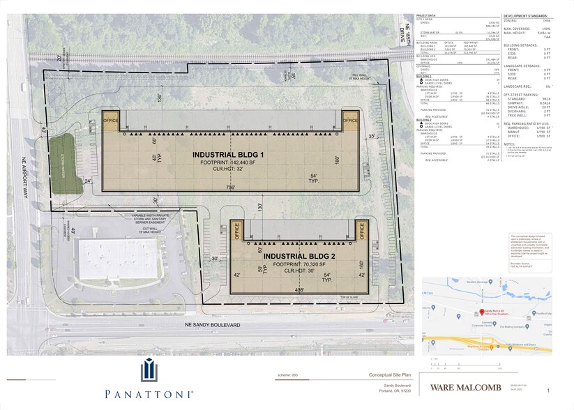 18205 NE Sandy Blvd, Portland, OR en venta - Plano del sitio - Imagen 2 de 6