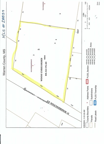 100 N Washington St, Vicksburg, MS en venta - Plano de solar - Imagen 3 de 3