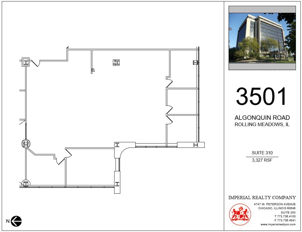 3501 Algonquin Rd, Rolling Meadows, IL en alquiler Plano de la planta- Imagen 1 de 5