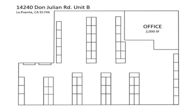 14240 Don Julian Rd, City Of Industry, CA en alquiler Plano de la planta- Imagen 1 de 1