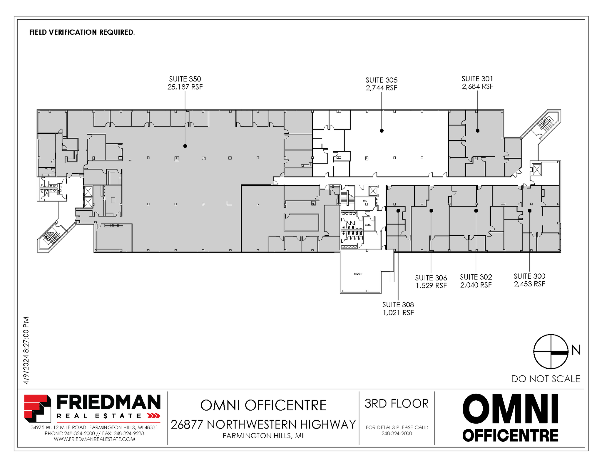 26899 Northwestern Hwy, Southfield, MI en alquiler Plano de la planta- Imagen 1 de 1