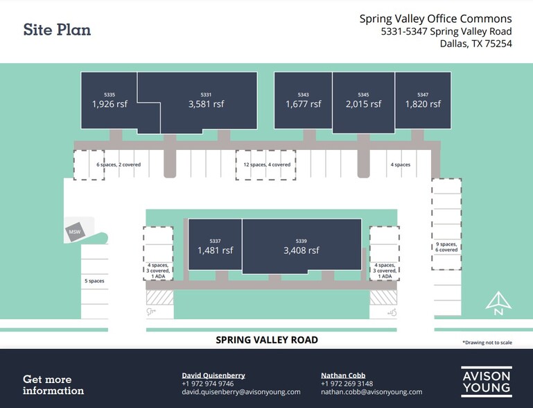 5331-5335 Spring Valley Rd, Dallas, TX en alquiler - Plano del sitio - Imagen 3 de 3