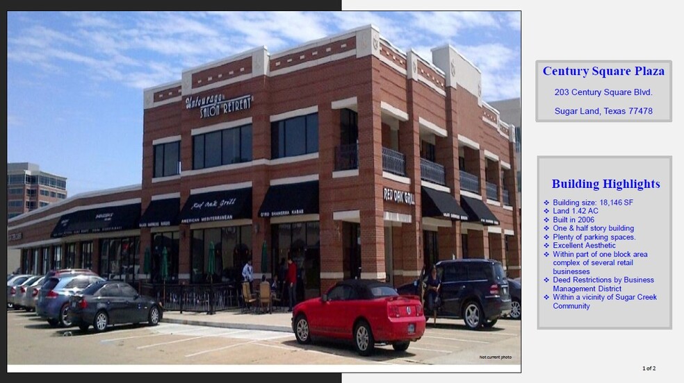 203 Century Square Blvd, Sugar Land, TX en alquiler - Otros - Imagen 2 de 3