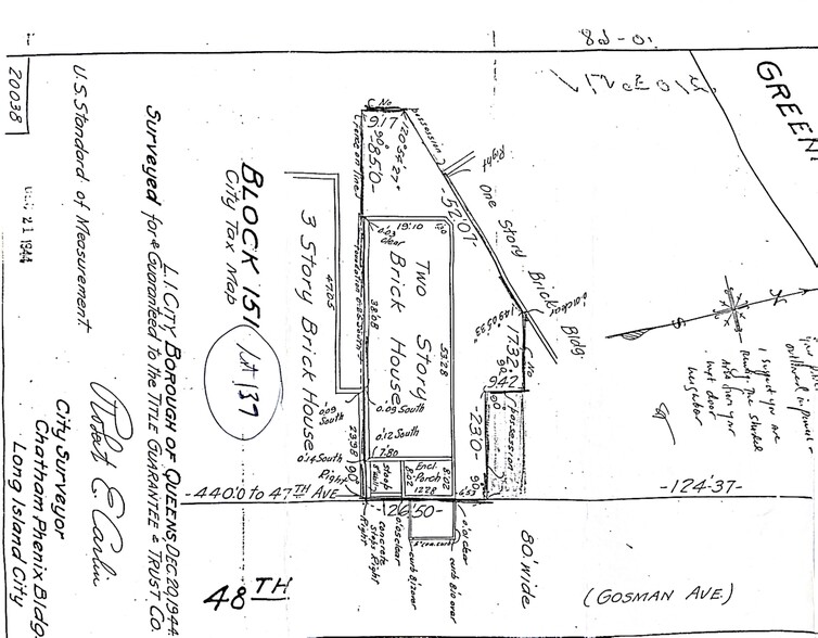 45-14 48th St, Woodside, NY en venta - Plano del sitio - Imagen 3 de 37