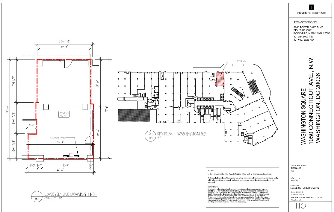 1050 Connecticut Ave NW, Washington, DC en alquiler Plano de la planta- Imagen 1 de 1