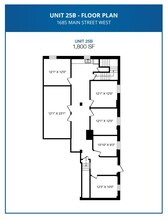 1685 Main St W, Hamilton, ON en alquiler Plano de la planta- Imagen 2 de 2