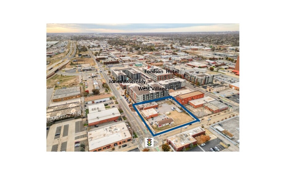 801-815 W Sheridan Ave, Oklahoma City, OK en venta - Vista aérea - Imagen 2 de 3