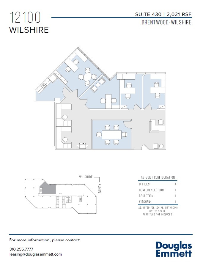 12100 Wilshire Blvd, Los Angeles, CA en alquiler Plano de la planta- Imagen 1 de 1