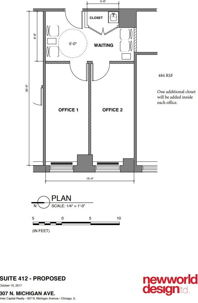 307 N Michigan Ave, Chicago, IL en alquiler Plano de la planta- Imagen 1 de 1