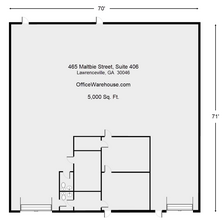 465 Maltbie St, Lawrenceville, GA en alquiler Plano de la planta- Imagen 2 de 2