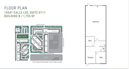 10541 Calle Lee, Los Alamitos, CA en alquiler Plano de la planta- Imagen 1 de 1