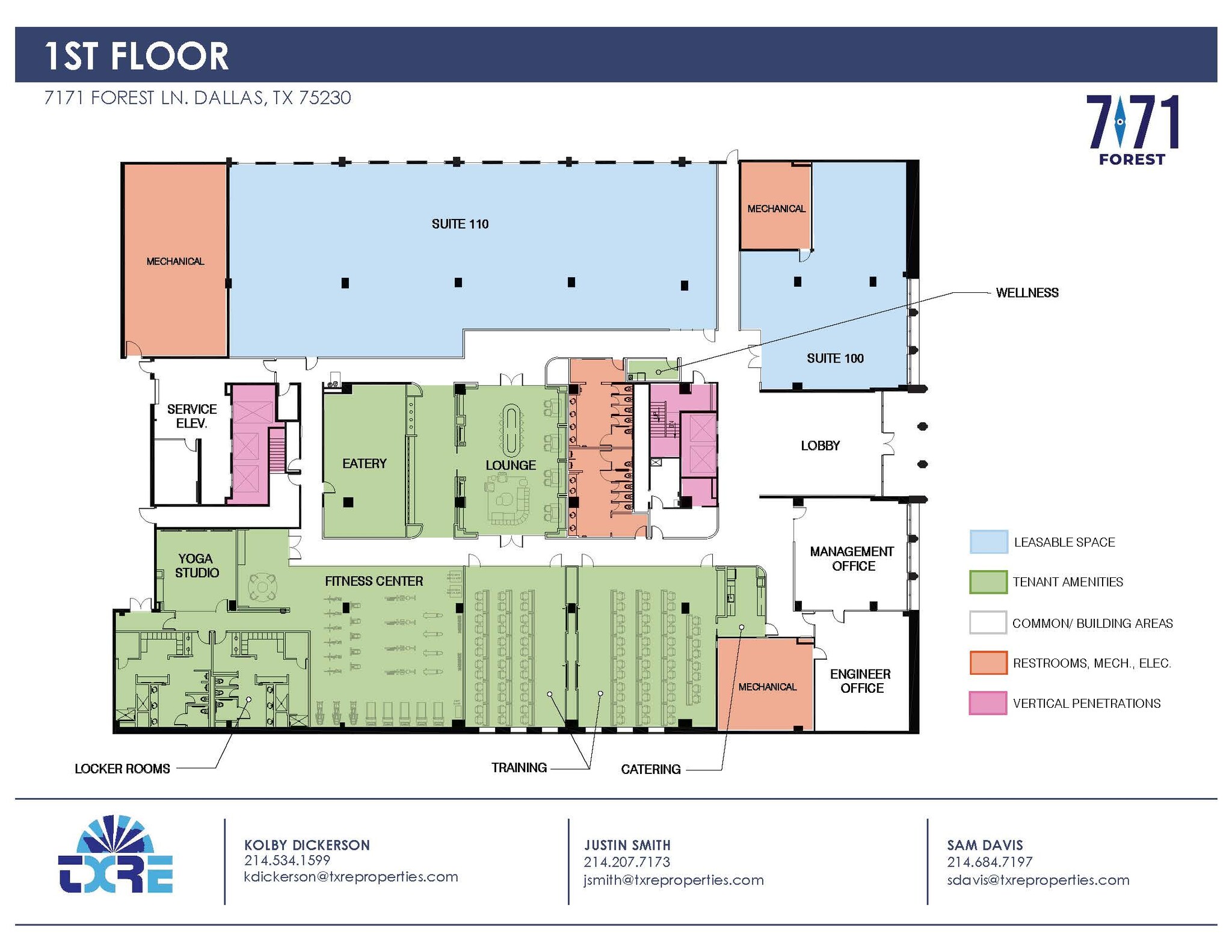 7171 Forest Ln, Dallas, TX en alquiler Plano de la planta- Imagen 1 de 2