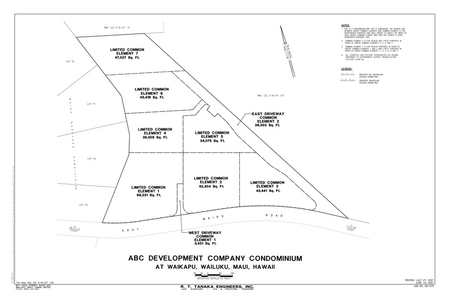 109 Waiko Rd, Wailuku, HI en venta - Plano del sitio - Imagen 1 de 1