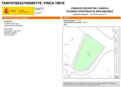 Más detalles de Carretera Malpartida, Plasencia - Terreno en venta