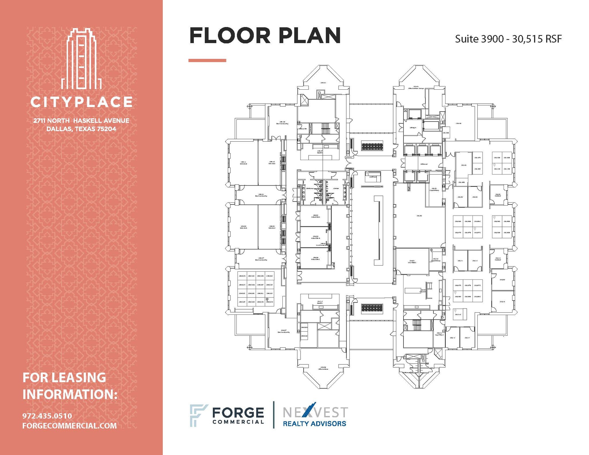 2711 N Haskell Ave, Dallas, TX en alquiler Plano de la planta- Imagen 1 de 1