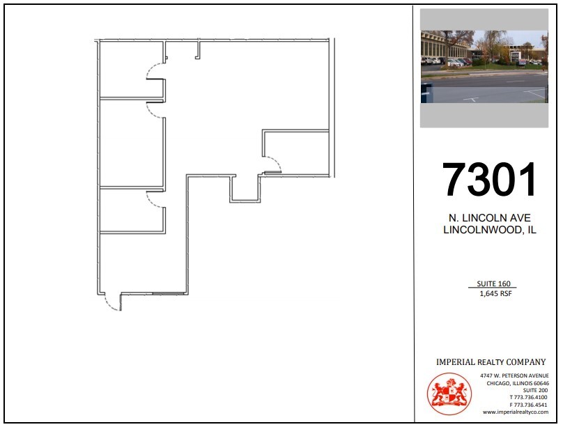 7301-7337 N Lincoln Ave, Lincolnwood, IL en alquiler Plano de la planta- Imagen 1 de 9