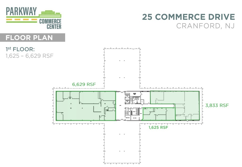 20 Commerce Dr, Cranford, NJ en alquiler Plano de la planta- Imagen 1 de 1