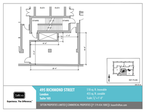 495 Richmond St, London, ON en alquiler Plano de la planta- Imagen 1 de 1