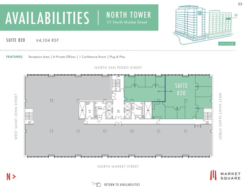 111 W Saint John St, San Jose, CA en alquiler Plano de la planta- Imagen 1 de 1