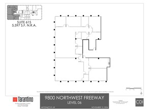 9800 Northwest Fwy, Houston, TX en alquiler Plano del sitio- Imagen 1 de 1