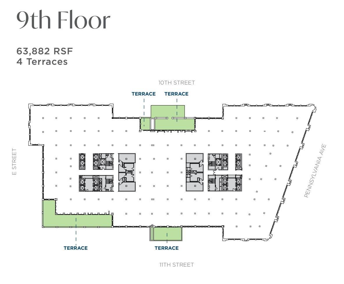 1001 Pennsylvania Ave NW, Washington, DC en alquiler Plano de la planta- Imagen 1 de 1