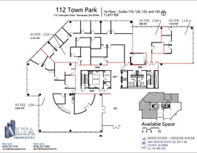 112 Townpark Dr NW, Kennesaw, GA en venta Plano de la planta- Imagen 2 de 7