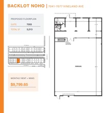 7059-7077 1/2 Vineland Ave, North Hollywood, CA en alquiler Plano de la planta- Imagen 1 de 1