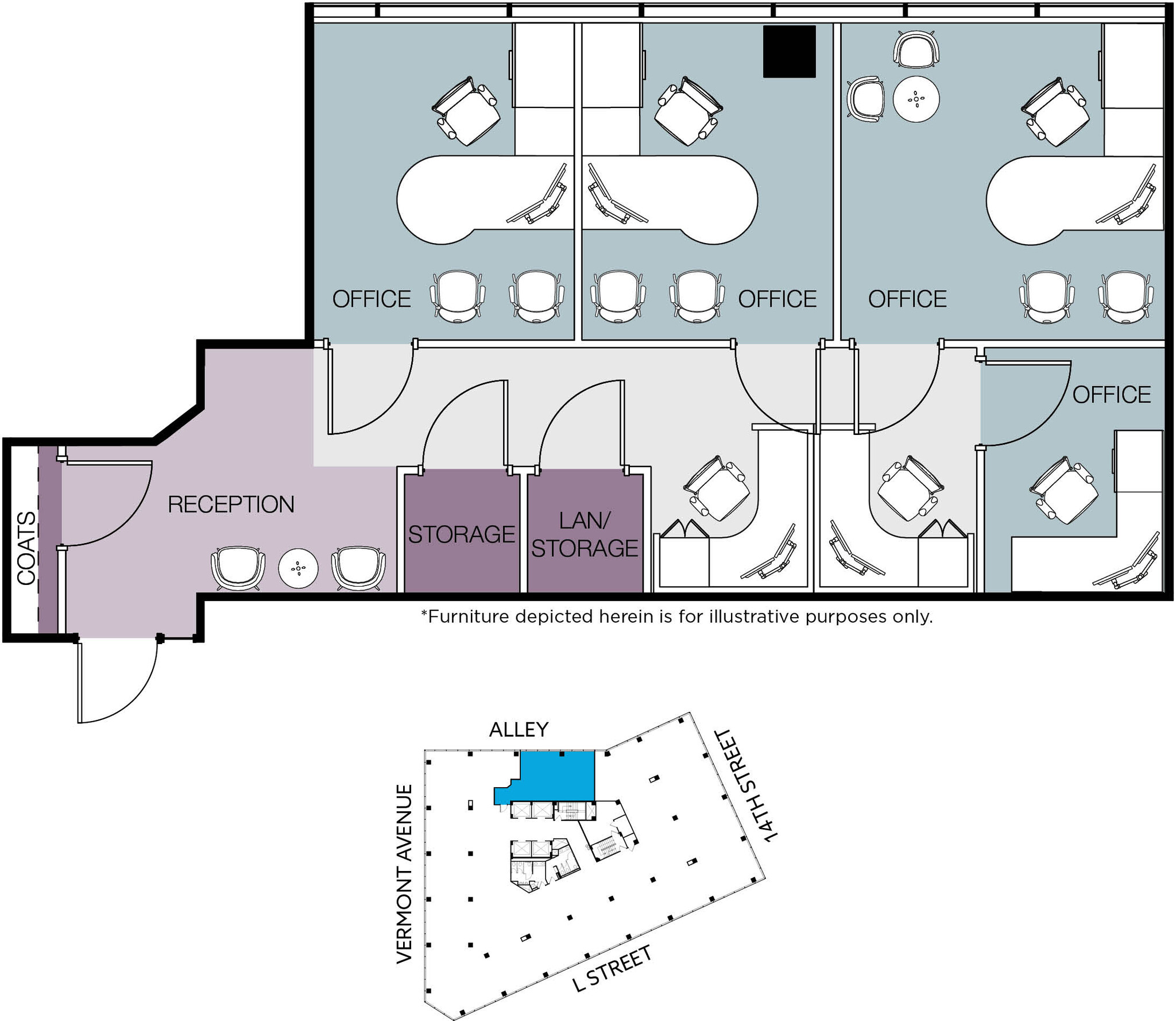 1101 Vermont Ave NW, Washington, DC en alquiler Plano de la planta- Imagen 1 de 1