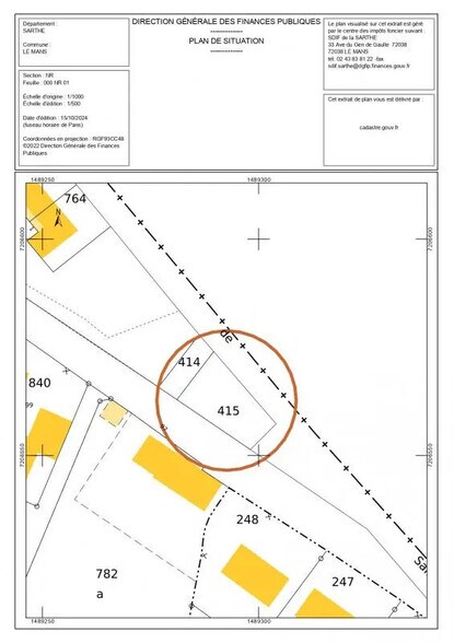 Terreno en Le Mans en venta - Plano del sitio - Imagen 2 de 2