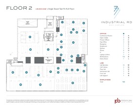 777 Industrial Rd, San Carlos, CA en alquiler Plano de la planta- Imagen 2 de 4