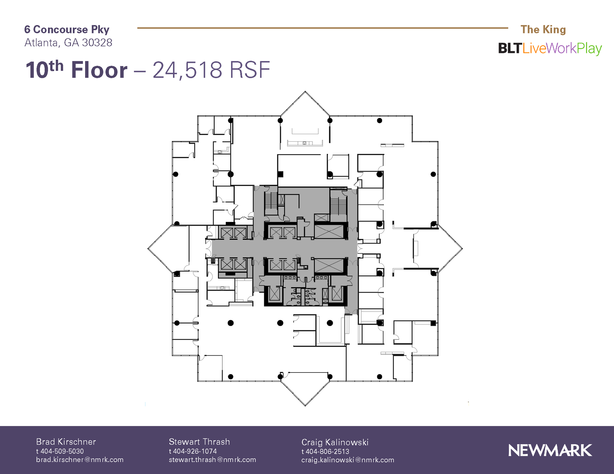 6 Concourse Pky NE, Atlanta, GA en alquiler Plano de la planta- Imagen 1 de 1