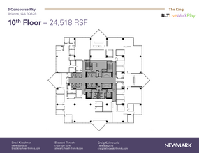 6 Concourse Pky NE, Atlanta, GA en alquiler Plano de la planta- Imagen 1 de 1