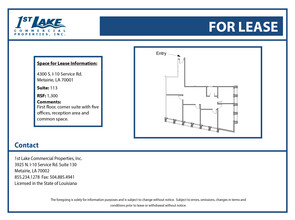 4300 S I-10 Service Rd, Metairie, LA en alquiler Plano de la planta- Imagen 1 de 1