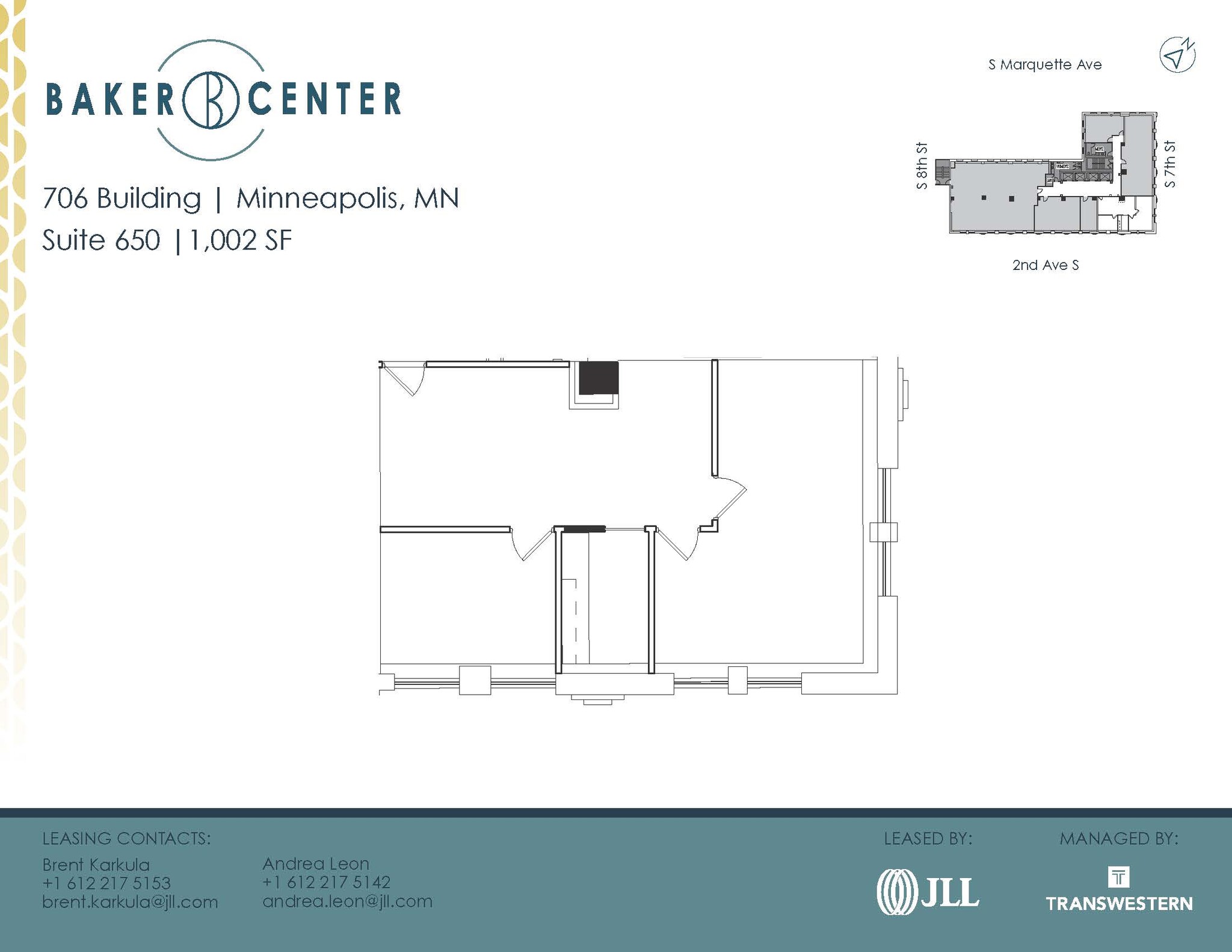 733 Marquette Ave, Minneapolis, MN en alquiler Plano de la planta- Imagen 1 de 1