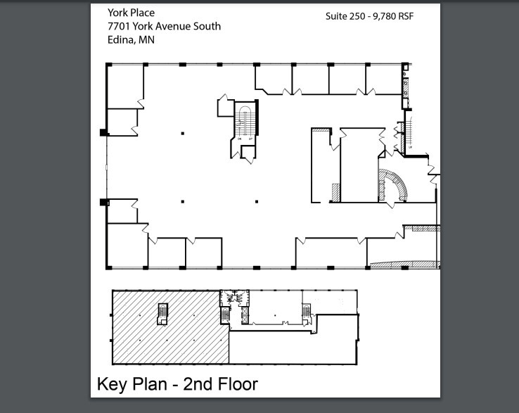 7701 York Ave S, Edina, MN en alquiler Plano de la planta- Imagen 1 de 1