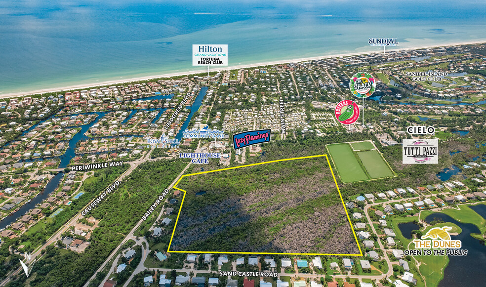 00 Bailey Rd, Sanibel, FL en venta - Vista aérea - Imagen 2 de 9