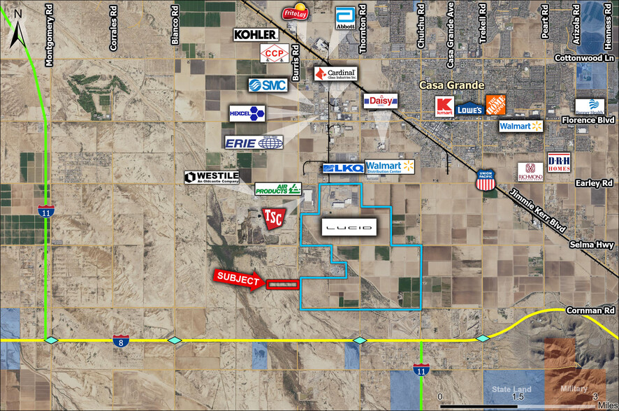 N of NWC Burris Road and Cornman Road, Casa Grande, AZ en venta - Foto principal - Imagen 1 de 3